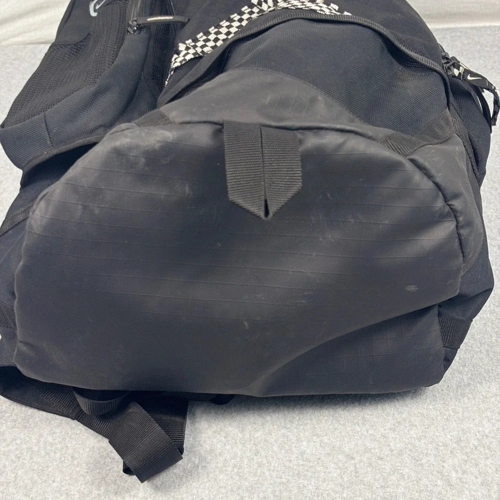 Nike Lacrosse Face-Off Backpack Black Checkered Gear Bag Large